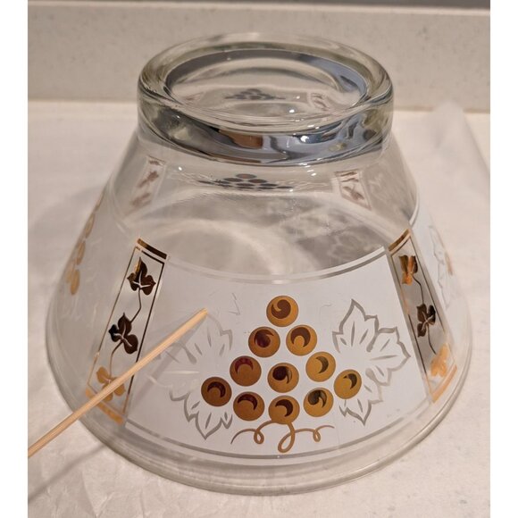 Anchor Hocking Vintage Chip & Dip Bowl Set Grapevine Design salsa 1970s - Picture 4 of 16